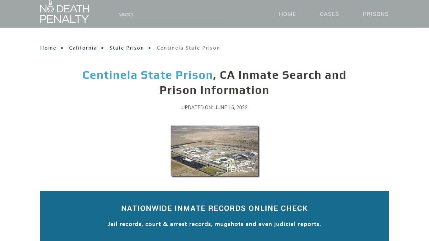 Centinela State Prison, CA Inmate Search, Visitation ...